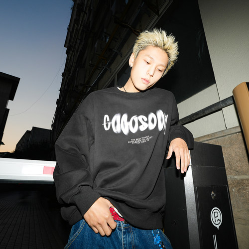 GOGOSOON卫衣秋冬圆领加绒外套