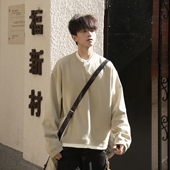 GOGOSOON假两件叠穿卫衣男2026春秋新款 百搭宽松潮流 套头无帽美式