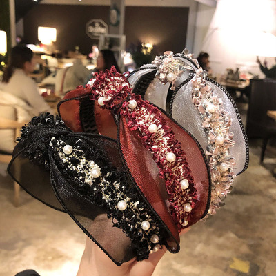 清仓蕾丝宽发箍女刘海发卡带齿头箍发饰韩版百搭防滑压发配饰品