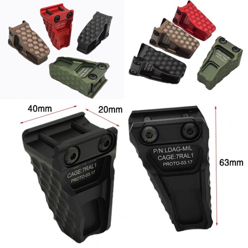 LDAG金属阻手器三角20MM导轨MK18锦明HK416护木阻手玩具配件模型