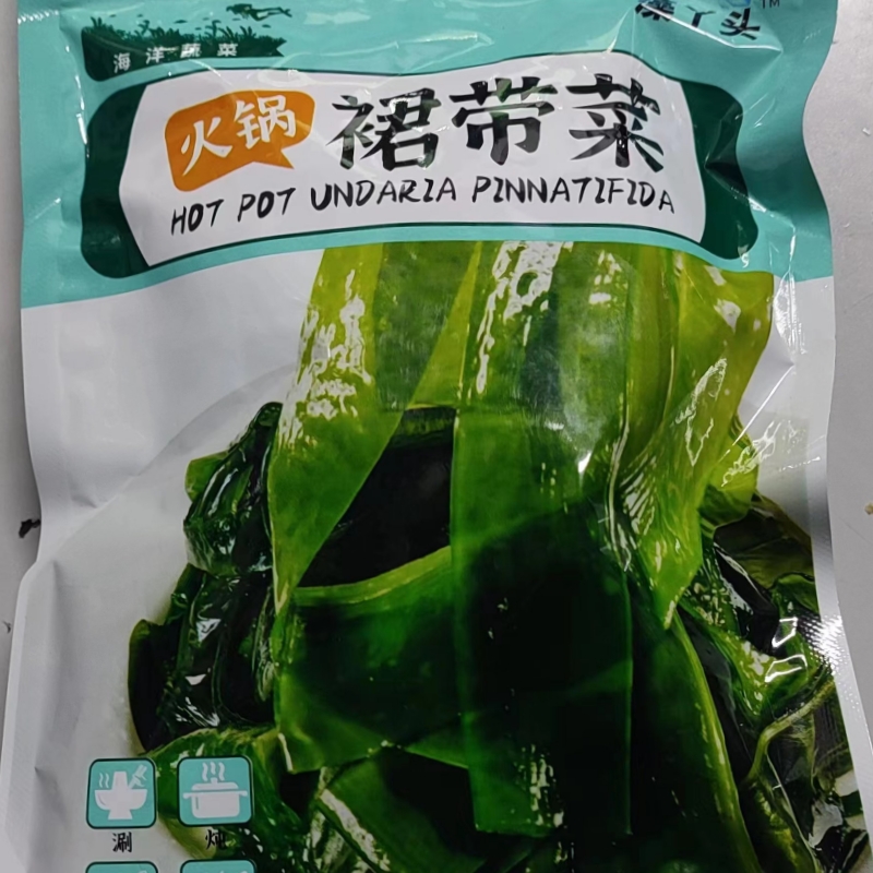 藻丫头火锅裙带菜涮炖菜炒凉拌麻辣烫烩菜冒菜餐饮商用海藻218g装 水产肉类/新鲜蔬果/熟食 裙带菜 原图主图