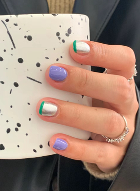 Two moons指甲油 春夏可爱少女ins短甲纯色美甲指甲油水性可撕拉