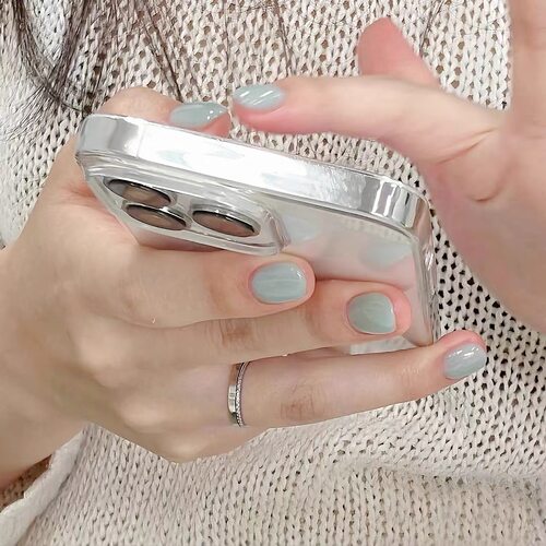 绝美！S293薄荷蓝灰！Two moons指甲油蓝灰色指甲油指甲油显白