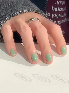 S191薄荷奶绿Twomoons指甲油春夏糖果色ins风水性免烤奶油色