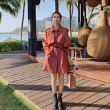 【现货】2022秋新款现货高品质明线短风衣外套096-F08-P115控168，女装风衣，西子