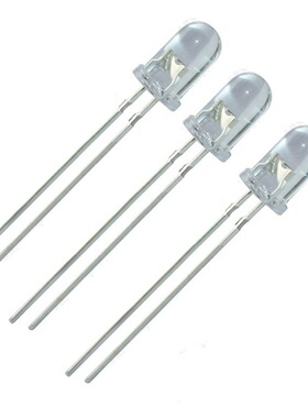 5mm插件透明690-700nm发射管DIP深红色LED灯珠发光二极管10个起订