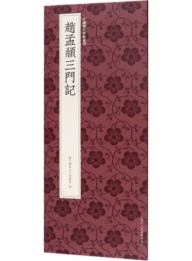 【新华文轩】赵孟頫三门记 正版书籍 新华书店旗舰店文轩官网 浙江人民美术出版社