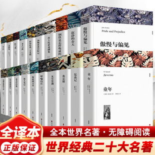 世界20大名著 海底两万里老人与海昆虫记童年钢铁是怎样练成的假如给我三天光明汤姆叔叔的小屋红与黑鲁滨孙漂流记初中必阅读名著