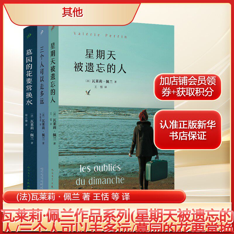 瓦莱莉·佩兰作品系列(星期天被遗忘的人/三个人可以走多远/墓园的花要常换水)(全3册) 外国科幻侦探小说