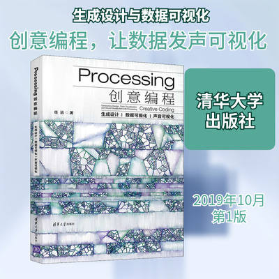 Processing创意编程 生成设计|数据可视化|声音可视化 声音可视化 双色印刷零基础自学经典教程 程序设计计算机电脑编程入门书籍