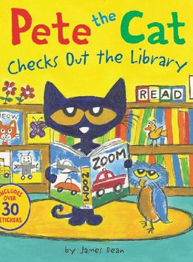 【新华文轩】猫皮特去图书馆借书 PETE THE CAT CHECKS OUT THE LIBRARY 英文版进口原版书新华书店官方旗舰店