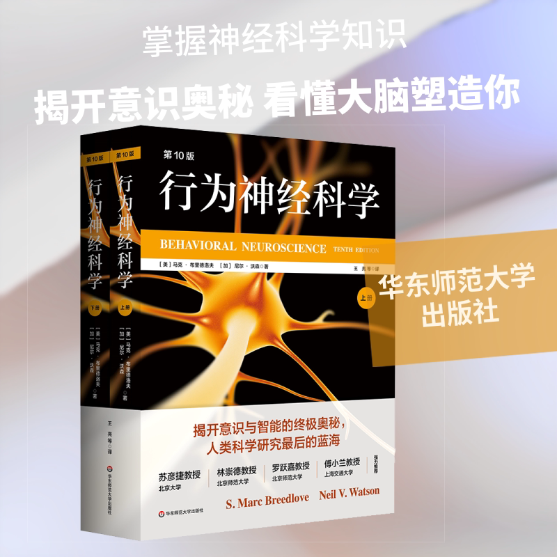全2册 行为神经科学(第10版) (美)马克·布里德洛夫,(加)尼尔·沃森 著 正版书籍 新华书店旗舰店文轩官网 华东师范大学出版社