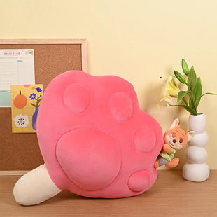 毛绒玩具萌趣公仔 迪士尼疯狂动物城尼克趴爪爪抱枕 新华文轩