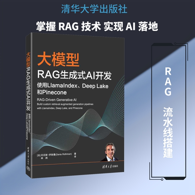 大模型RAG生成式AI开发：使用LLAMAINDEX、DEEP LAKE和 PINECONE (法)丹尼斯·罗斯曼 著 正版书籍 新华书店旗舰店文轩官网