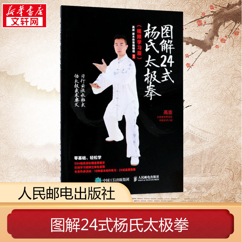 图解24式杨氏太极拳视频学习版 杨氏 零基础 正宗二十四式 武术叶问