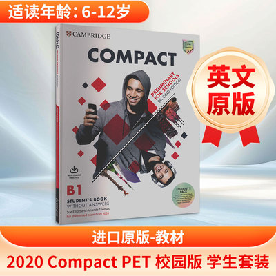 剑桥PET考试英语备考教材 英文原版进口2020 COMPACT PET