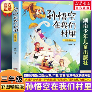 孙悟空在我们村里 2026春季 三年级下册必读课外书四川典耀共读典耀中华江西悦读成长郭风小学生阅读湖南少年儿童出版 社 彩图精编版