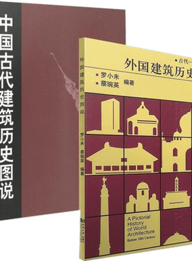 外国建筑历史图说+中国古代建筑历史图说 罗小未候幼彬 中外建筑史图说 共2册 建筑学文化专业书入门自学土木工程设计建筑材料书籍