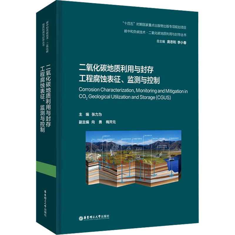 二氧化碳地质利用与封存工程腐蚀表征、监测与控制 正版书籍 新华书店旗舰店文轩官网 华东理工大学出版社