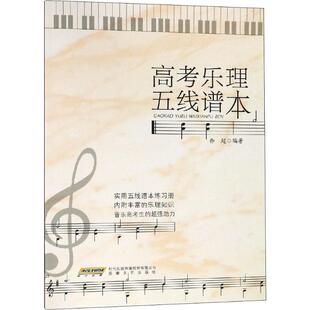 高考乐理五线谱本 徐超 著 乐理知识基础教材 入门教程书 音乐书乐谱 安徽文艺出版社 新华书店官网正版图书籍
