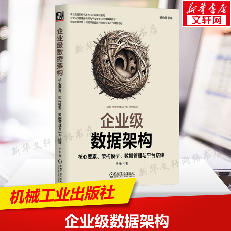 【新华文轩】企业级数据架构 核心要素、架构模型、数据管理与平台搭建 李杨 著 数据库数据库 机械工业出版社正版书籍图片