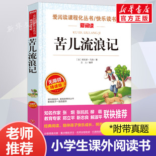 正版 苦儿流浪记 爱阅读名著课程化丛书青少年小学生儿童二三四五六年级上下册必课外阅读物故事书籍快乐读书吧老师推荐