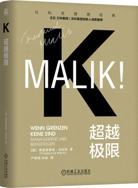 超越极限 (奥)弗雷德蒙德·马利克(Fredmund Malik) 著 机械工业出版社 正版书籍 新华书店旗舰店文轩官网