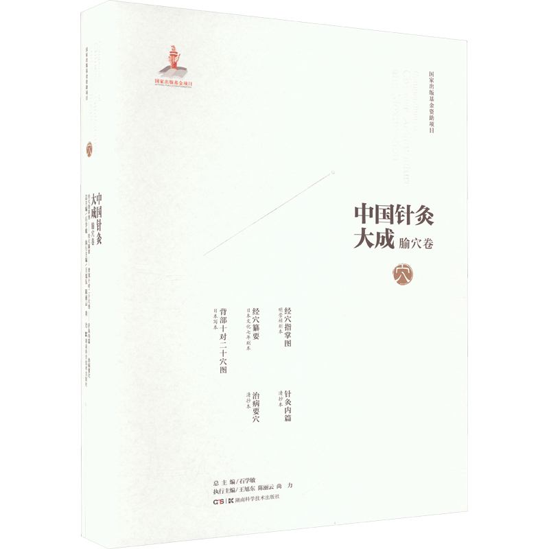 中国针灸大成 腧穴卷 经穴指掌图 经穴纂要 背部十对二十穴图 针灸内篇 治病要穴 正版书籍 新华书店旗舰店文轩官网