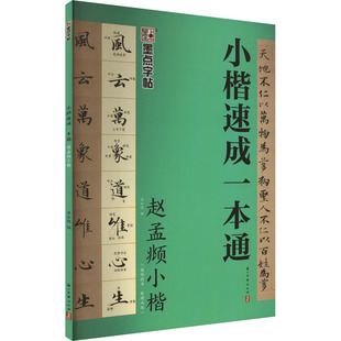 赵孟頫小楷 小楷速成一本通 墨点字帖小楷基础理论知识碑帖特点赵孟頫小楷基本笔画偏旁部首结构技巧练习章法创作毛笔字帖书法教程