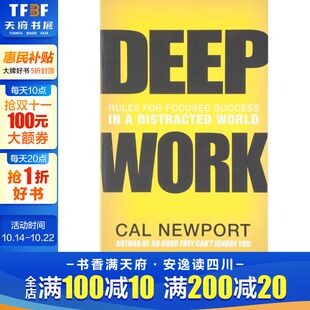 外版 Deep 书籍 经典 Focused World 英文原版 Success 畅销书新华正版 Rules Work 进口书 for 书 Distracted 深度工作