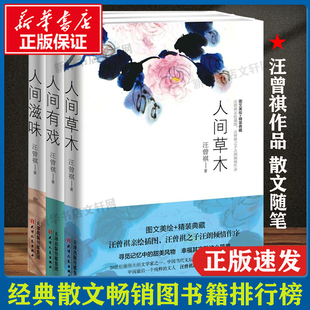 人间滋味汪曾祺 书名家中国文学经典 包邮 汪曾祺手绘插图 人民文学畅销书出版 人间草木 汪曾祺散文精选集全3册在 人间有戏 社正版