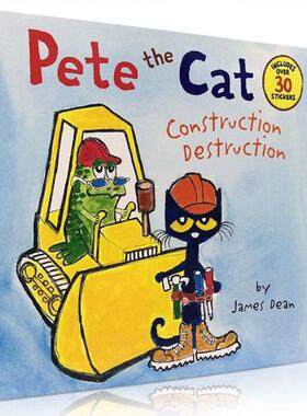皮特猫建筑大破坏PETE CAT CONSTR DESTRUCTION原版引进