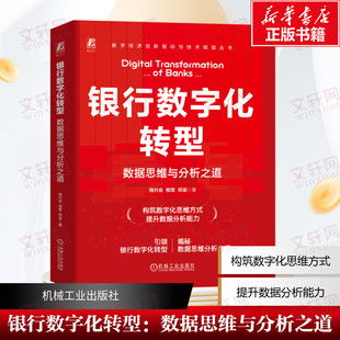 【新华文轩】银行数字化转型：数据思维与分析之道 数字经济创新驱动与技术赋能丛和数据分析参考书 钱兴会 相雪 邓梁 正版书籍