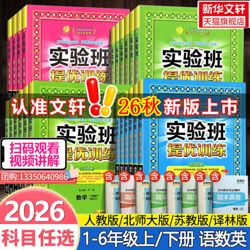 小学实验班提优训练语数英