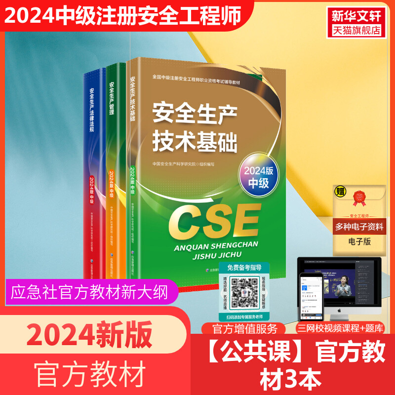 官方教材新版2024年中级注册安全