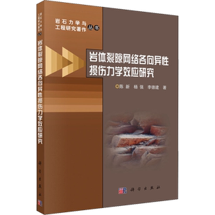 岩体裂隙网络各向异性损伤力学效应研究 陈新,杨强,李德建 正版书籍 新华书店旗舰店文轩官网 科学出版社