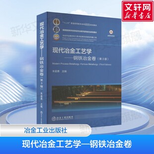 现代冶金工艺学——钢铁冶金卷(第3版) 钢铁冶金过程的基本原理与工艺 装备技术 朱苗勇 编 冶金工业出版社 正版书籍