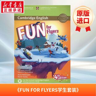 FUN FOR FLYERS学生套装 剑桥少儿英语YLE三级官方考试教材 Cambridge YLE一二三级考级小学生儿童听说读写英语教材进口原版书正版