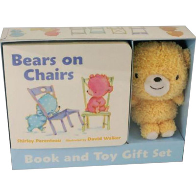 Book and Toy Gift Set Bears on Chairs