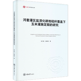 河套灌区盐渍化耕地秸秆覆盖下玉米灌施定额的研究 张万锋,杨树青 正版书籍 新华书店旗舰店文轩官网 重庆大学出版社