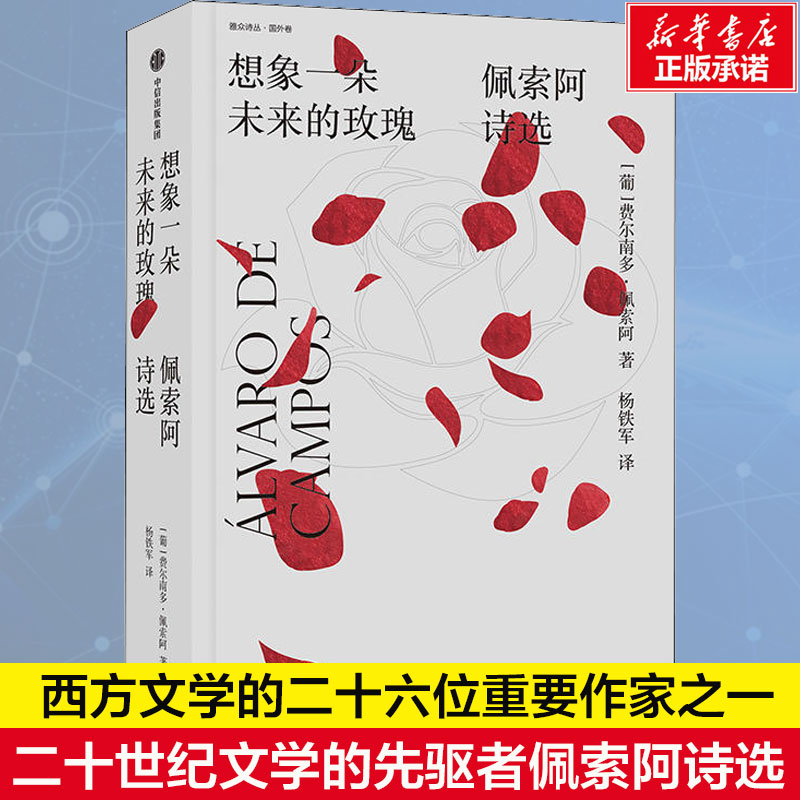 想象一朵未来的玫瑰佩索阿诗选费尔南多佩索阿著现代诗歌诗集精选经典书散文诗书籍中信出版社新华书店旗舰店文轩官网-封面