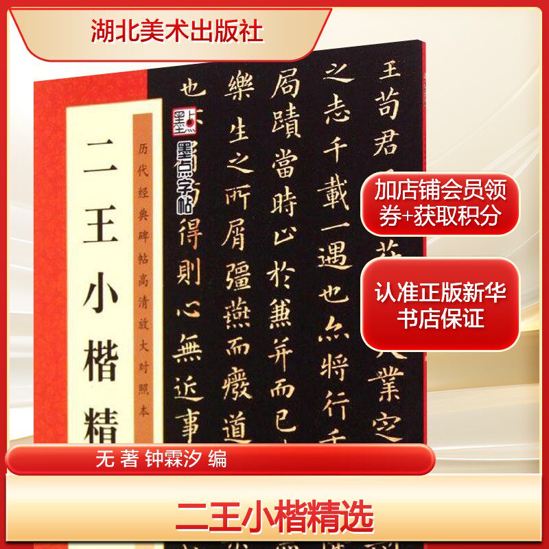 二王小楷精选 无 著 钟霖汐 编 楷书行书书法入门基础训练字帖 湖北美术出版社 新华书店官网正版图书籍