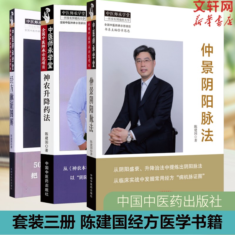 【新华文轩】3本套 仲景阴阳脉法+神农升降药法+经方脉证图解 陈建国中医师承学堂经方医学书系中医书籍 中国中医药出版社正版书籍