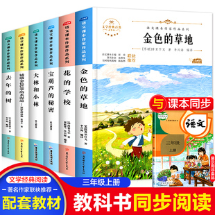 课本内作家三年级上册必读小学生课外推荐阅读书籍宝葫芦的秘密去年的树铺满金色巴掌的水泥道金色的草地花的学校大林和小林正版