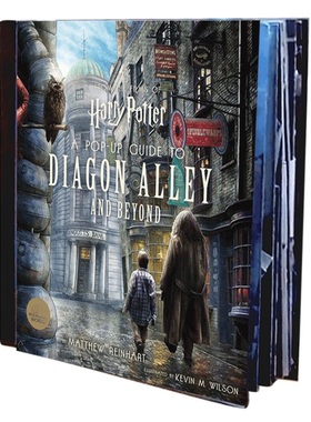哈利波特：对角巷立体书 Harry Potter: A Pop-Up Guide to Diagon Alley and Beyon 进口书原版英文畅销书 新华书店正版