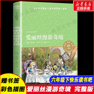 爱丽丝漫游奇境记正版书 爱丽丝梦游仙境书六年级下册必阅读书目 小学生课外书推荐原著阅读书籍快乐读书吧老师推荐正版译林出版社