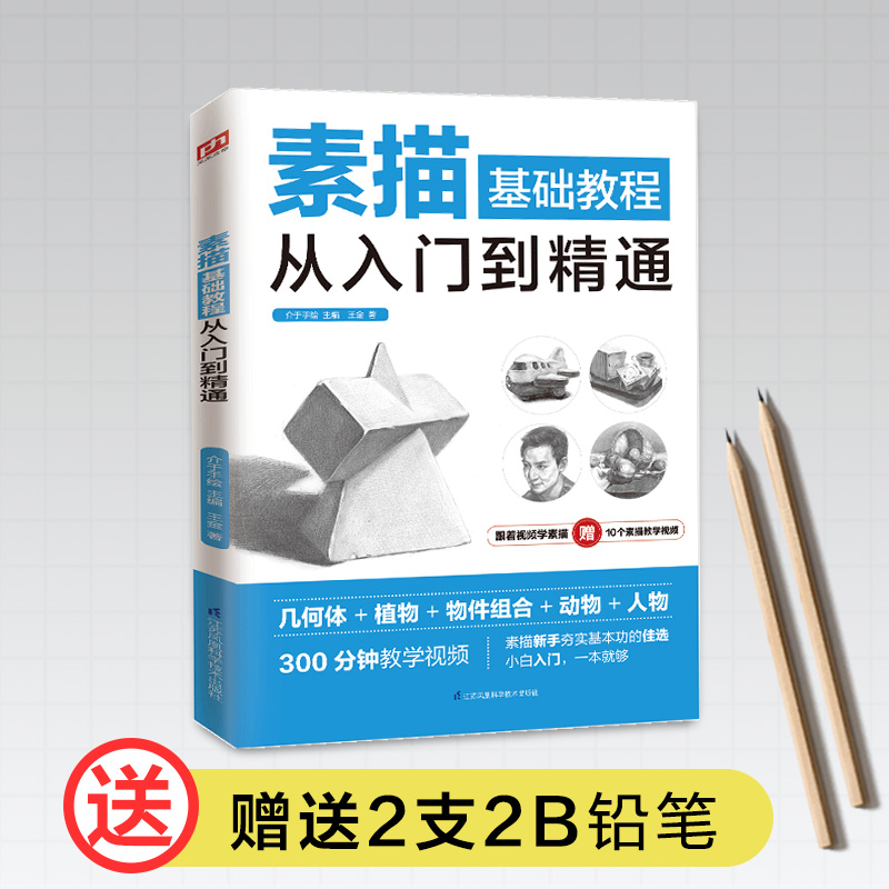艺术新工艺美术江苏科学技术出版社新华书店旗舰店文轩官网正版书籍王金素描基础教程从入门到精通