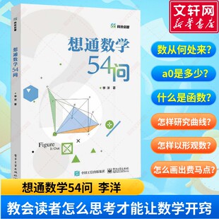 想通数学54问 数学逻辑思维训练书教会读者怎么思考才能让数学开窍 数从何处来根号2+根号3是多少有理数与无理数怎么转化 正版书籍