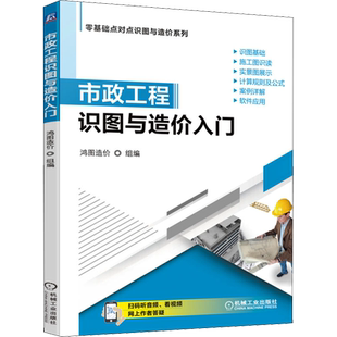 官网正版 市政工程识图与造价入门 鸿图 土石方 道路 桥涵 隧道 管网 钢筋 水处理 路灯 拆除 计算方法与技巧 正版书