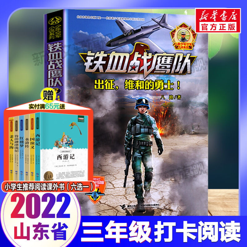 出征维和的勇士 铁血战鹰队少年空军小说2022山东暑假三年级推荐阅读儿童文学八路集结猎人特训营小学生三四五六年级军事励志小说 书籍/杂志/报纸 儿童文学 原图主图